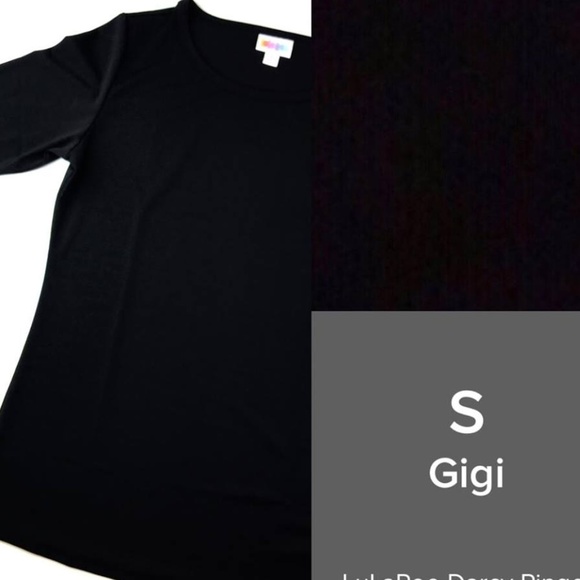 LuLaRoe Tops - NWT LuLaRoe Gigi Top S Small Black Noir Solid
